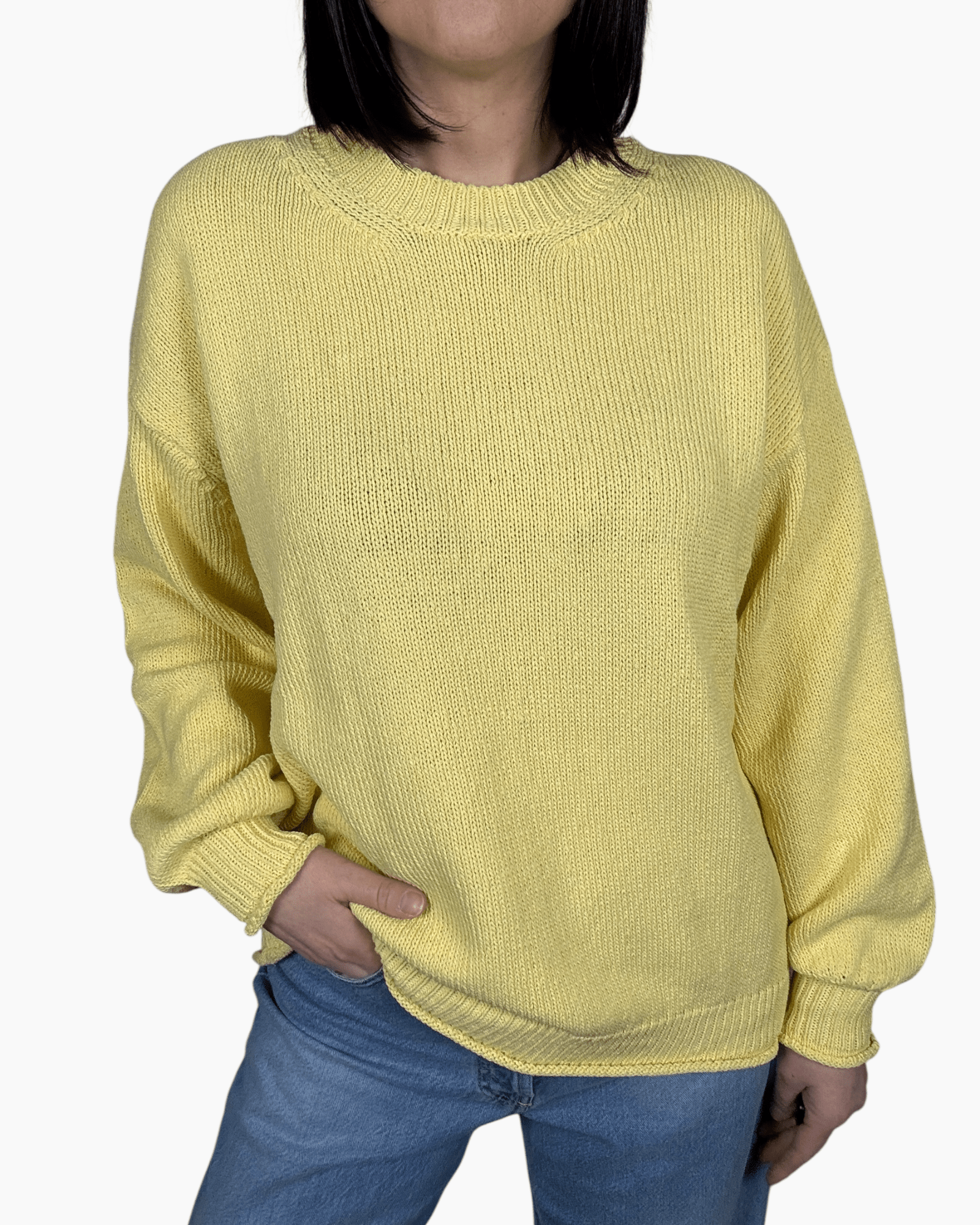 MAGLIA OVER IN COTONE VICOLO - XE BLU ABBIGLIAMENTO