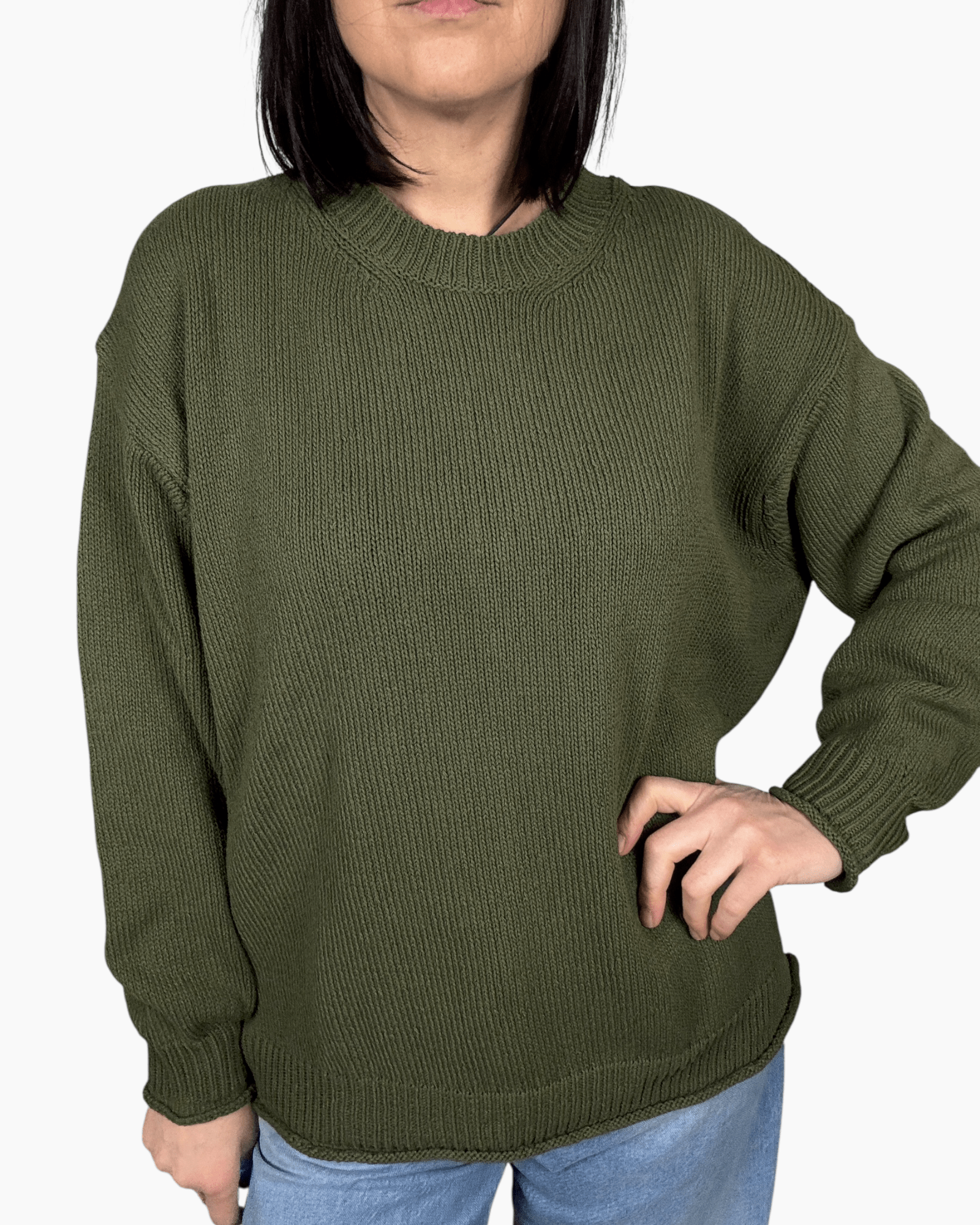 MAGLIA OVER IN COTONE VICOLO - XE BLU ABBIGLIAMENTO