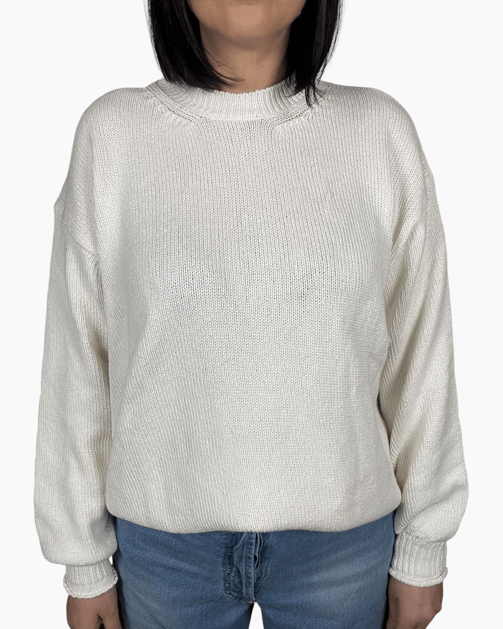 MAGLIA OVER IN COTONE VICOLO - XE BLU ABBIGLIAMENTO