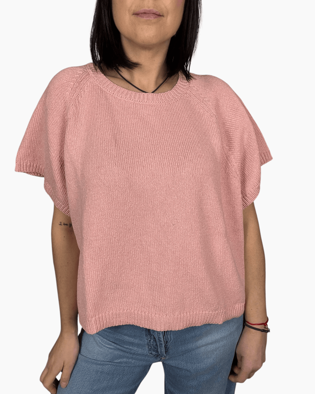 MAGLIA OVER A MEZZA MANICA VICOLO - XE BLU ABBIGLIAMENTO