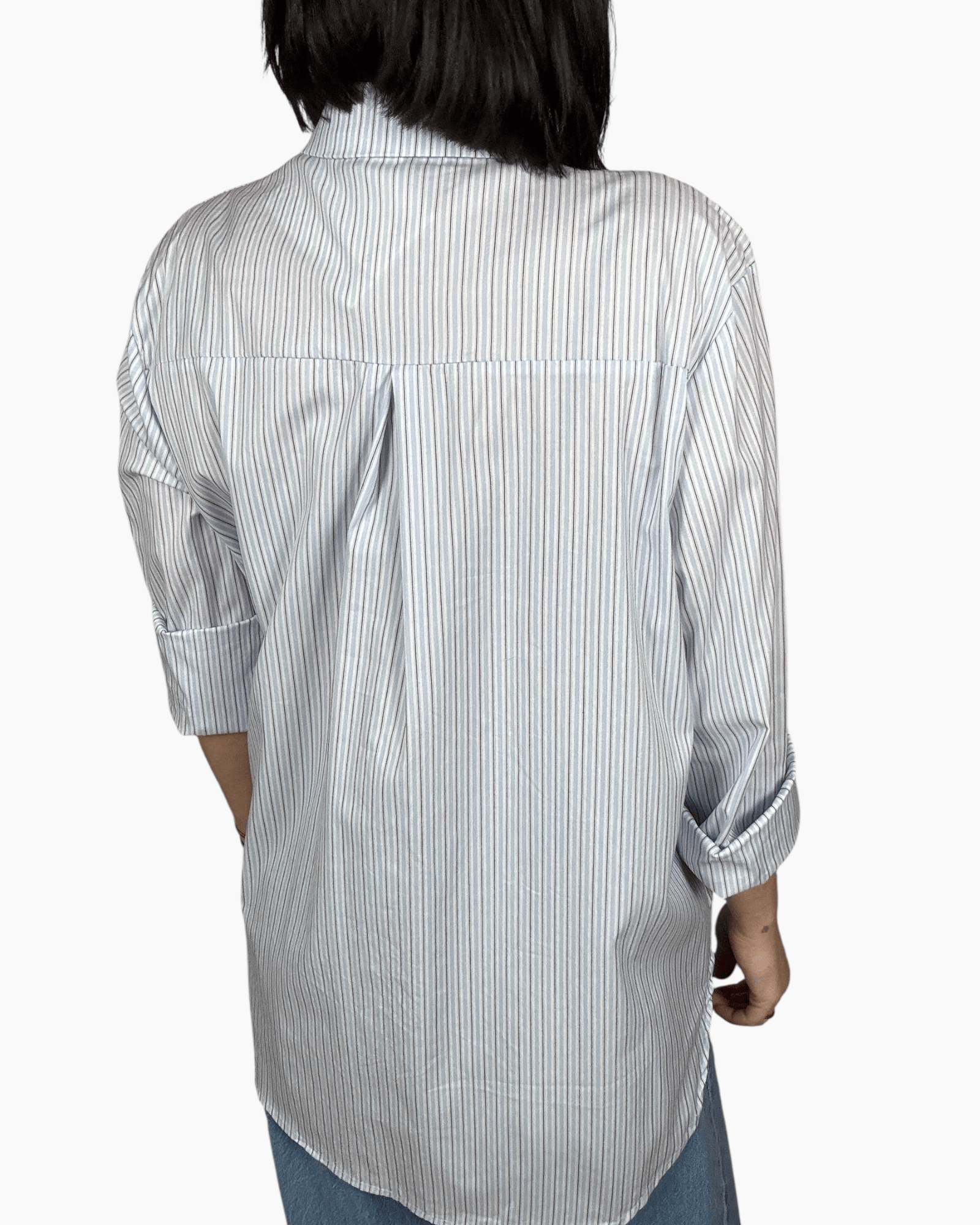 CAMICIA A RIGHE HAVEONE - XE BLU ABBIGLIAMENTO