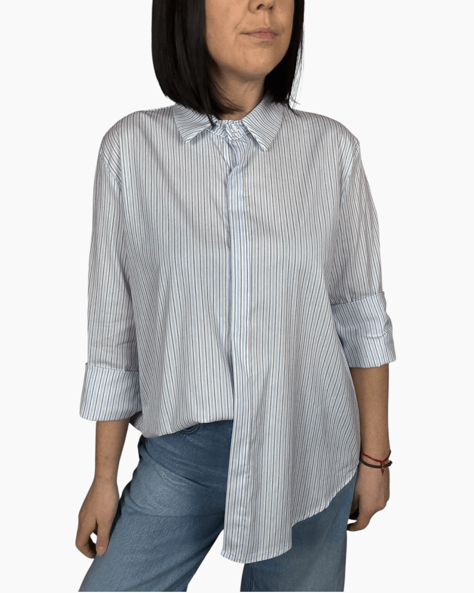 CAMICIA A RIGHE HAVEONE - XE BLU ABBIGLIAMENTO