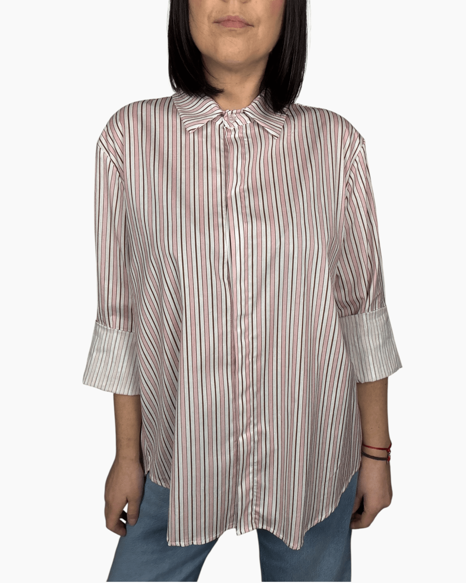 CAMICIA A RIGHE HAVEONE - XE BLU ABBIGLIAMENTO