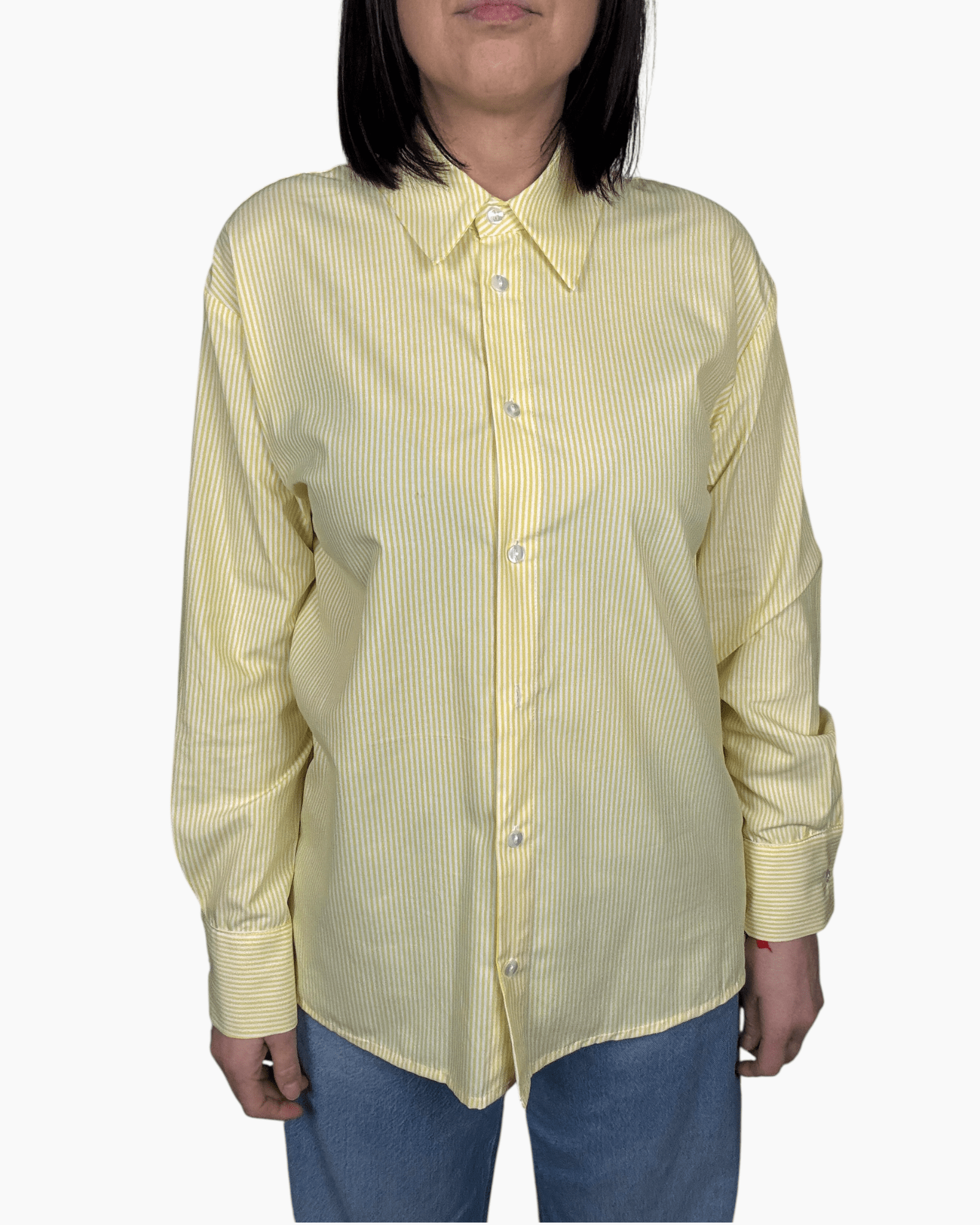 CAMICIA A RIGHE GIALLO TENSIONE IN - XE BLU ABBIGLIAMENTO