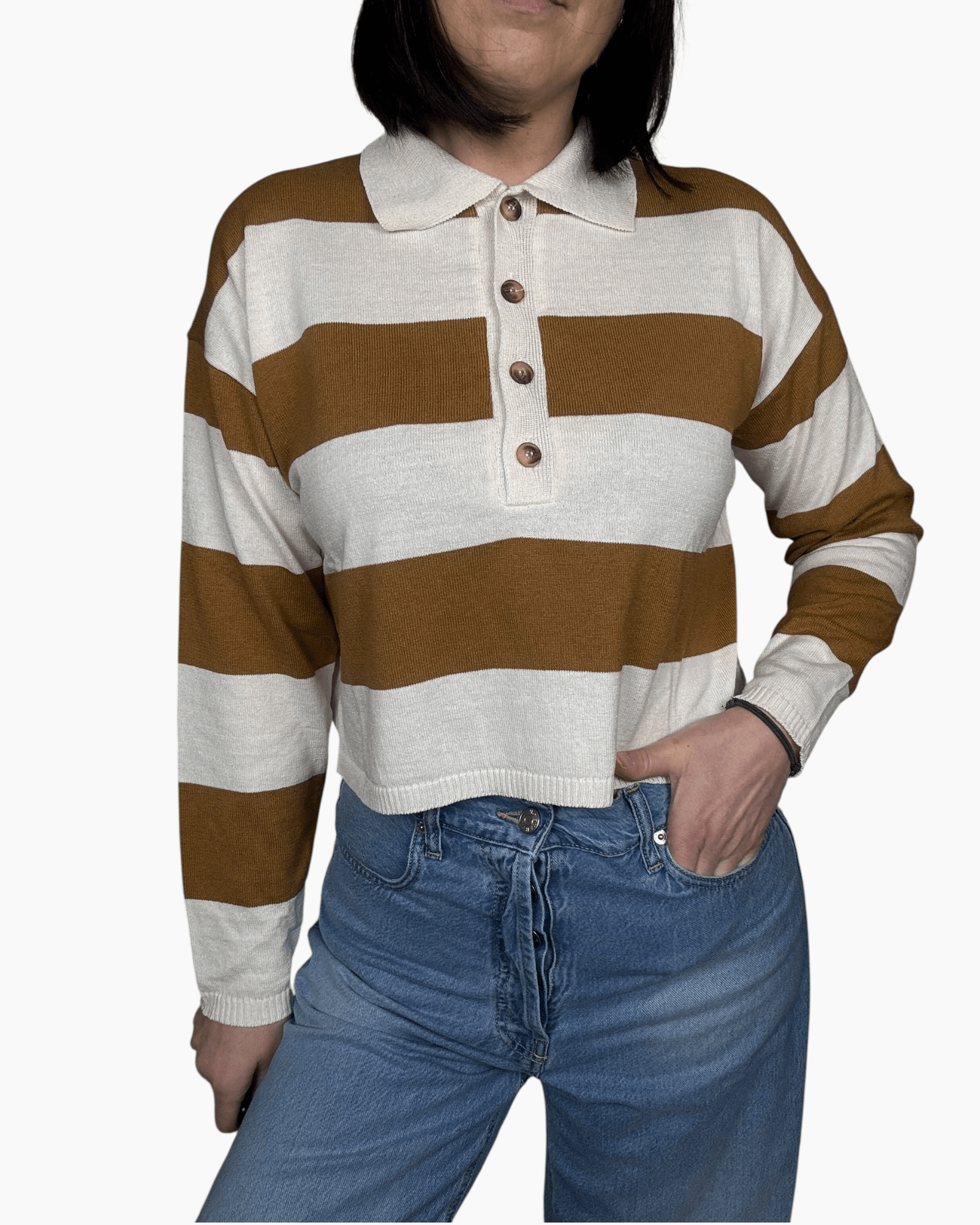 POLO A RIGHE IN COTONE VICOLO - XE BLU ABBIGLIAMENTO