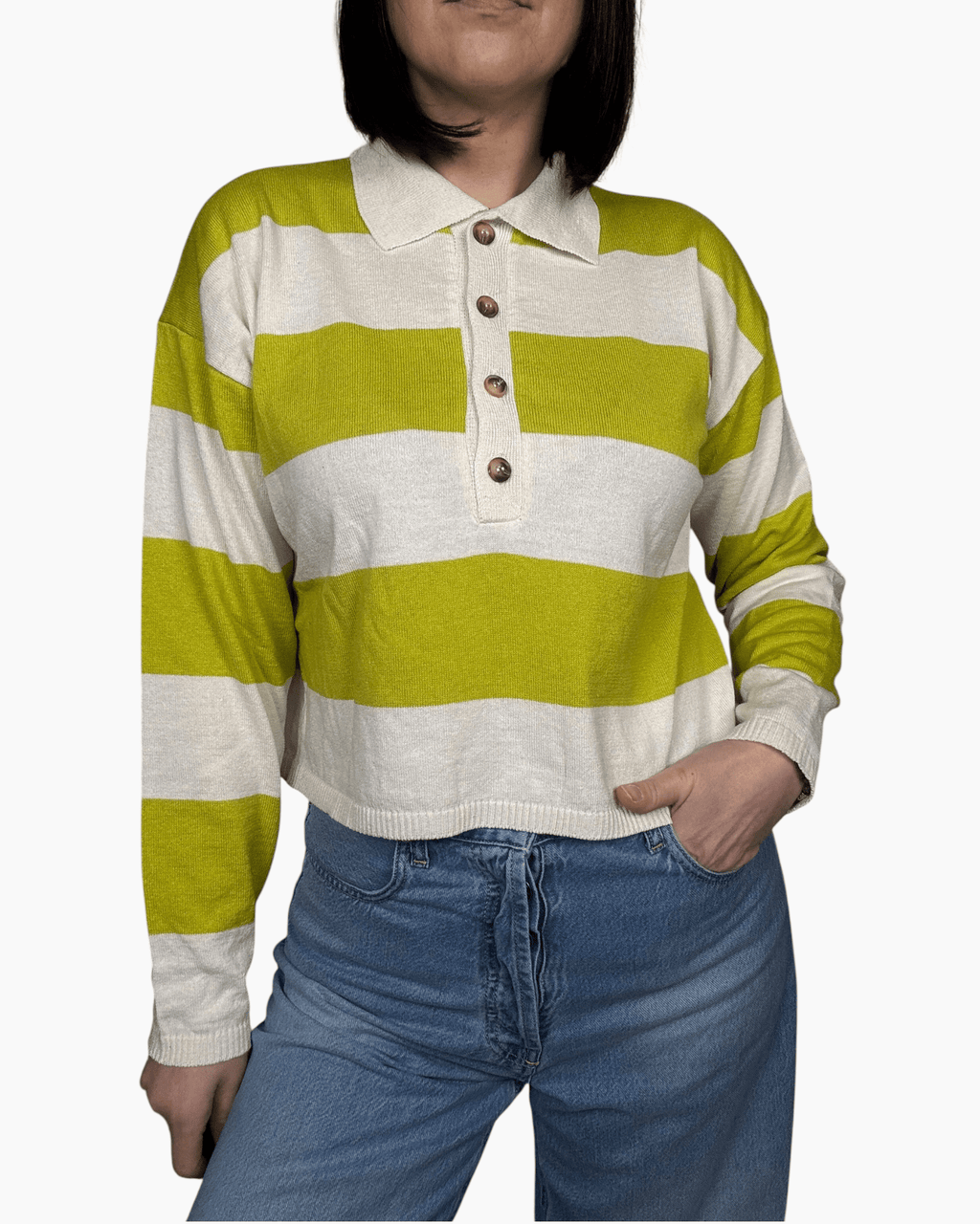 POLO A RIGHE IN COTONE VICOLO - XE BLU ABBIGLIAMENTO