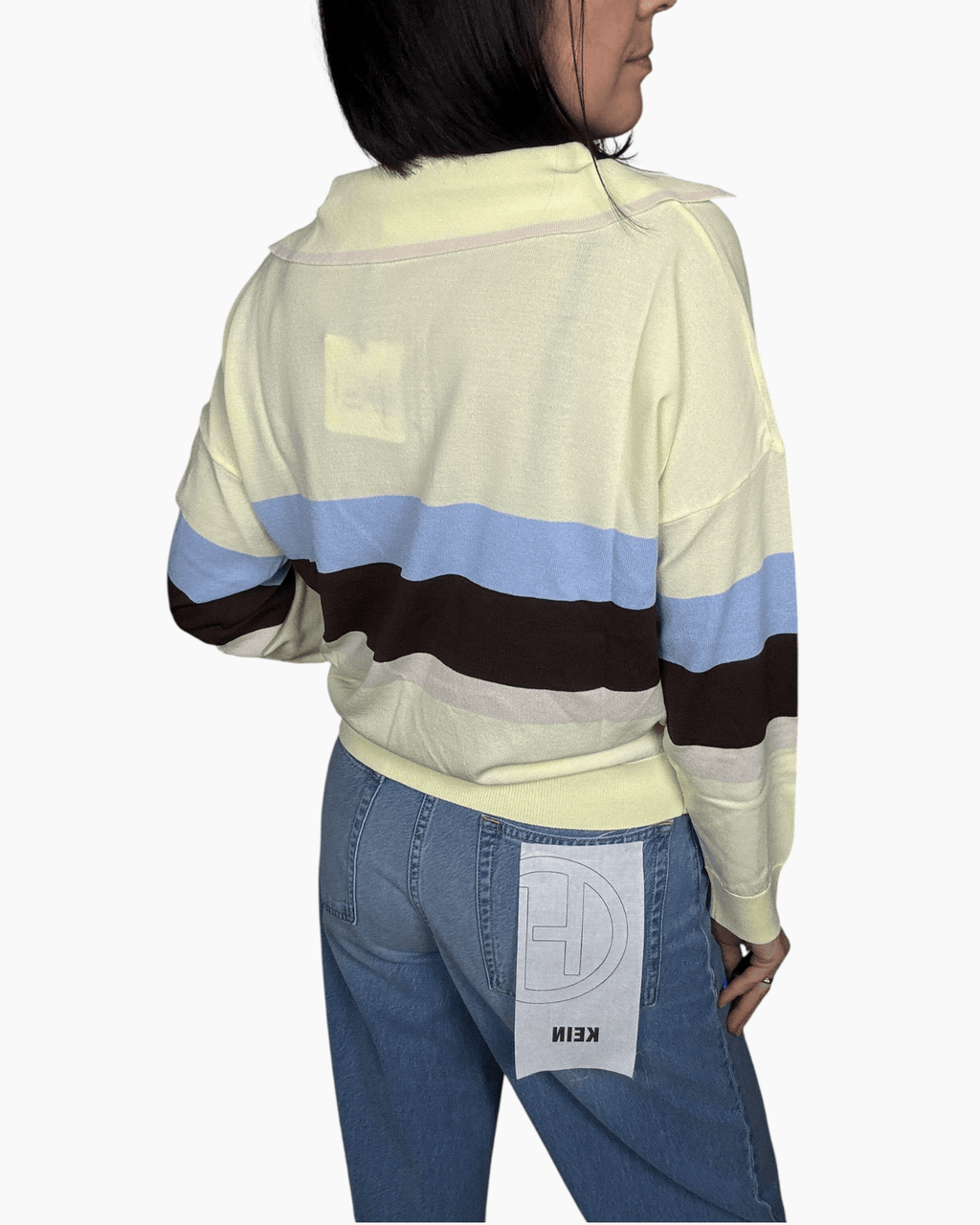 POLO A RIGHE IN VISCOSA VICOLO - XE BLU ABBIGLIAMENTO