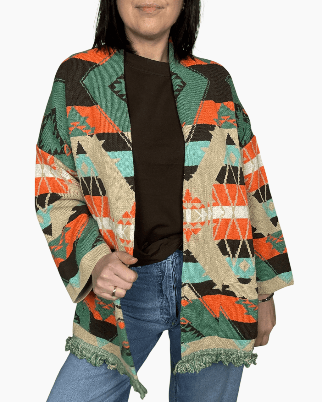 CARDIGANA A FANTASIA VICOLO - XE BLU ABBIGLIAMENTO