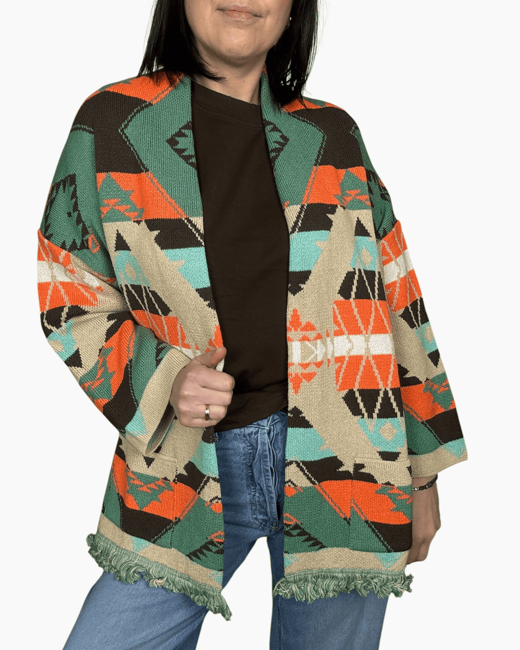 CARDIGANA A FANTASIA VICOLO - XE BLU ABBIGLIAMENTO