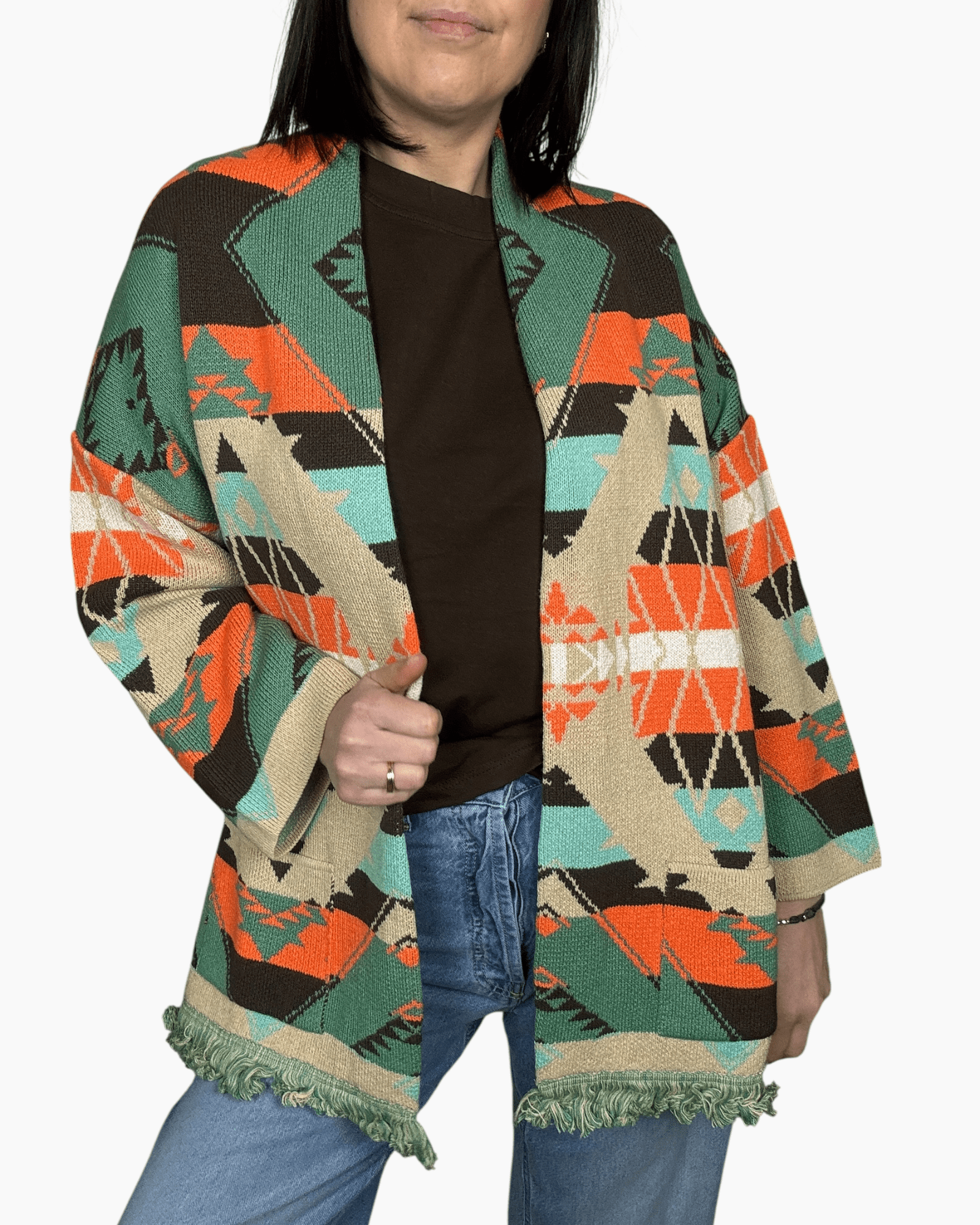 CARDIGANA A FANTASIA VICOLO - XE BLU ABBIGLIAMENTO