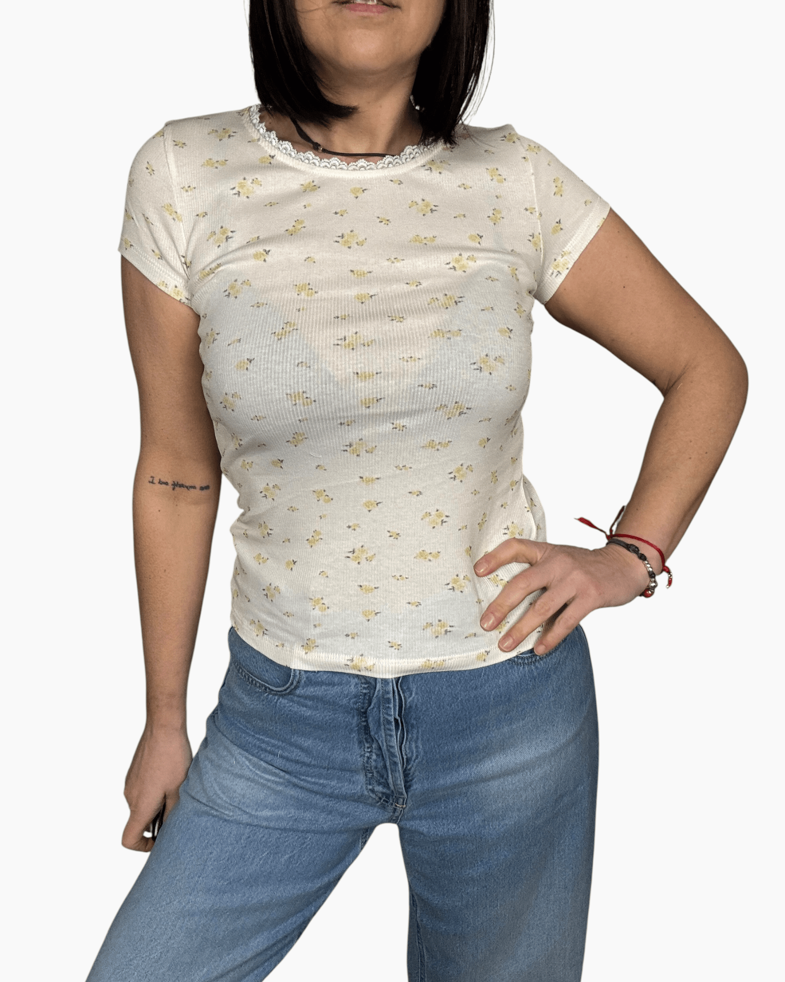 MAGLIETTA A FIORI VICOLO - XE BLU ABBIGLIAMENTO