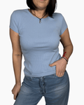 MAGLIETTA CROPPED VICOLO - XE BLU ABBIGLIAMENTO