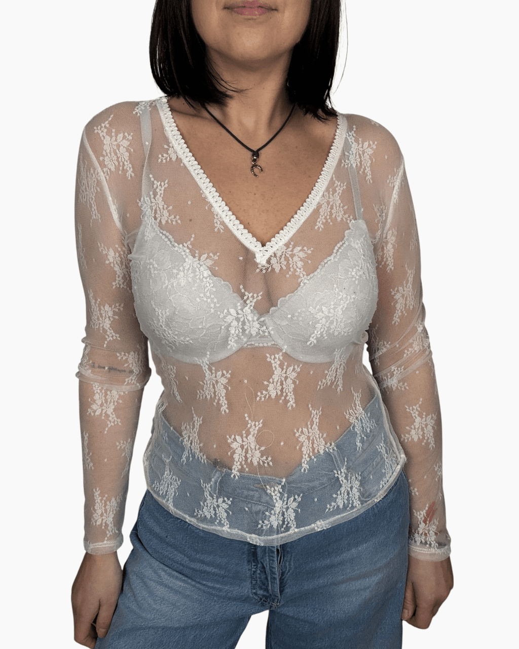 MAGLIETTA IN PIZZO HAVEONE - XE BLU ABBIGLIAMENTO