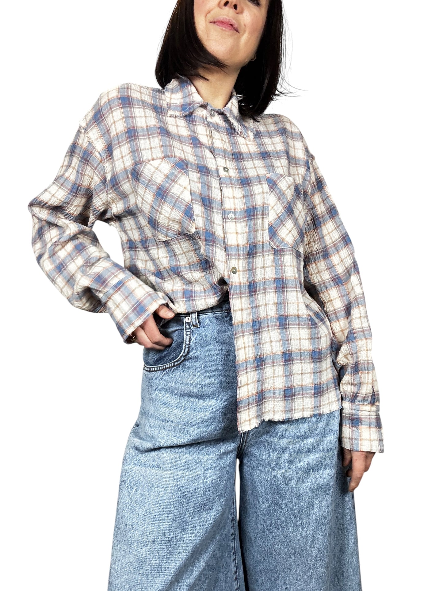 CAMICIA QUADRO AZZURRO HAVEONE