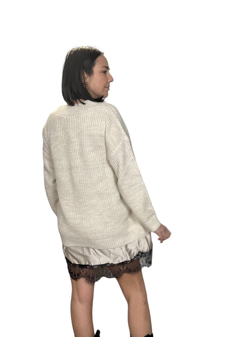 ABITO INSERTO IN PIZZO SUSY MIX - XE BLU ABBIGLIAMENTO