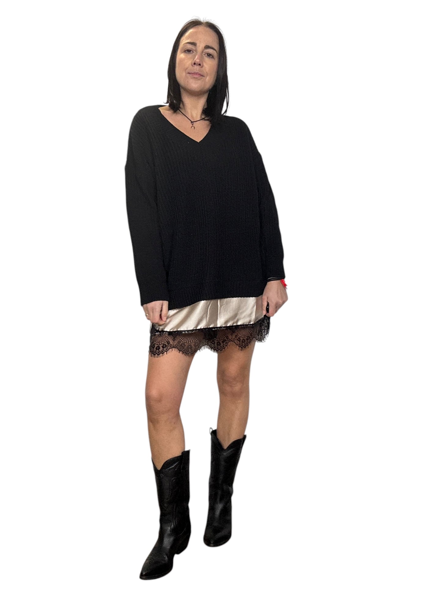 ABITO INSERTO IN PIZZO SUSY MIX