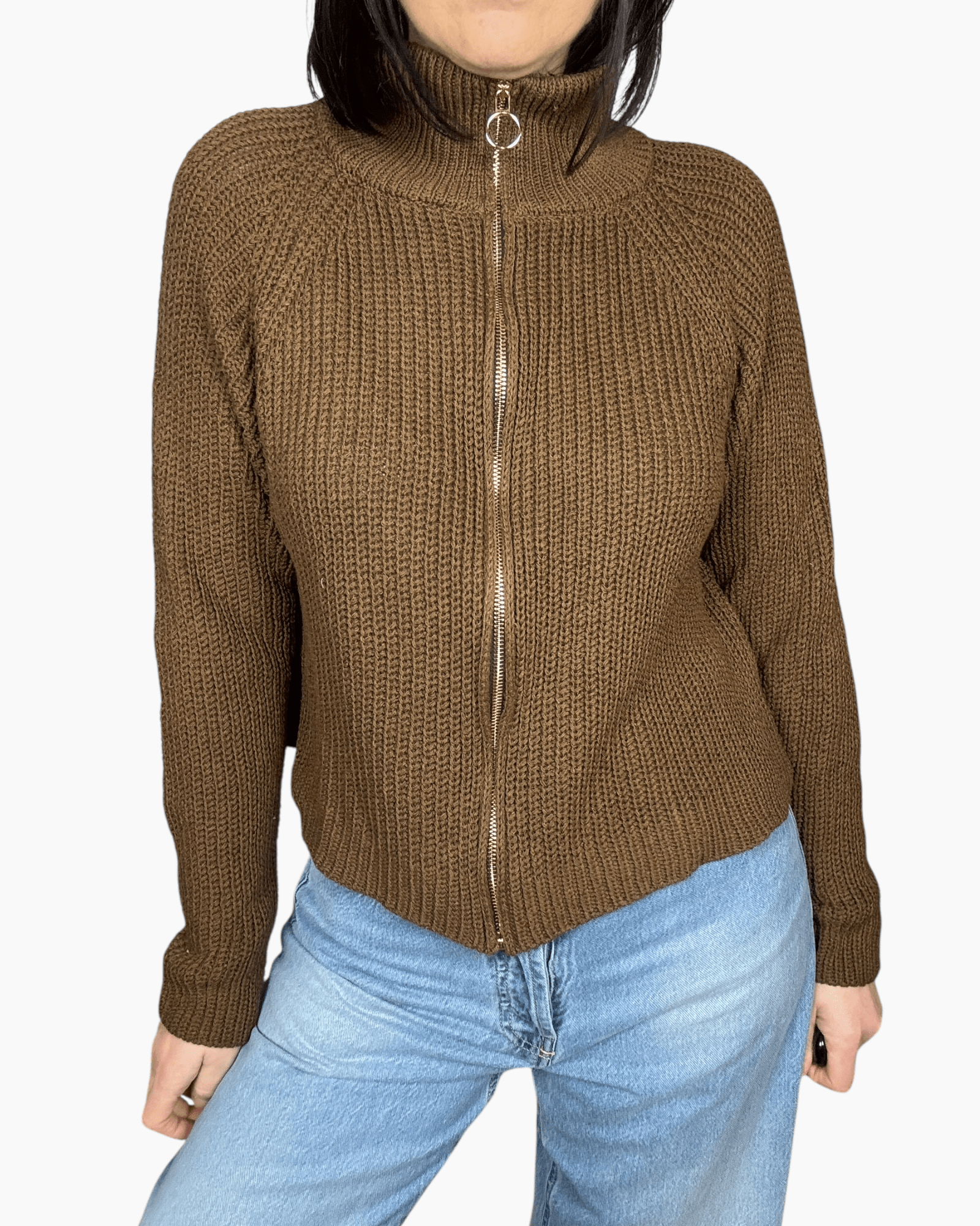 CARDIGAN ZIP HAVEONE - XE BLU ABBIGLIAMENTO