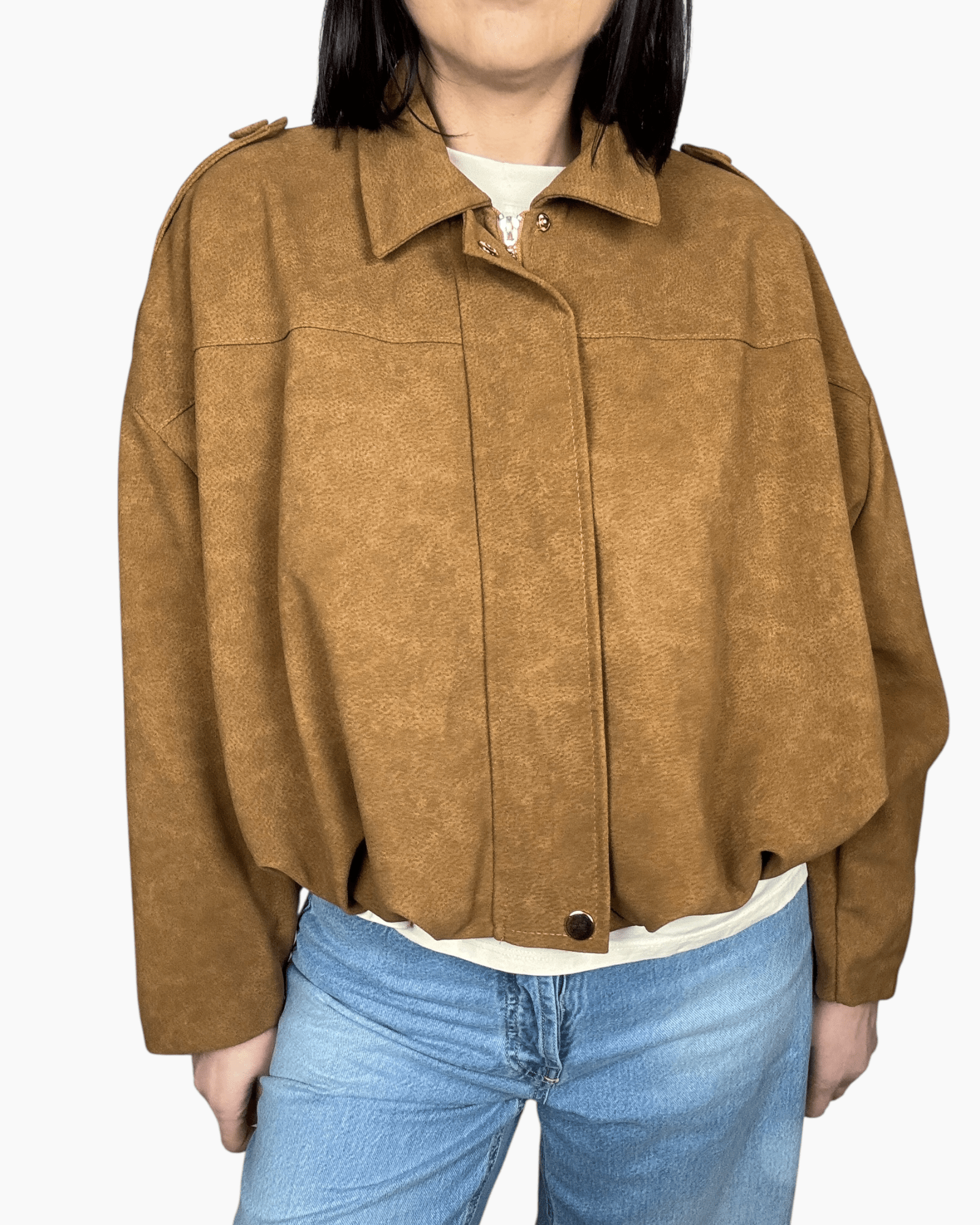 BOMBER IN ECO - DAINO HAVEONE - XE BLU ABBIGLIAMENTO