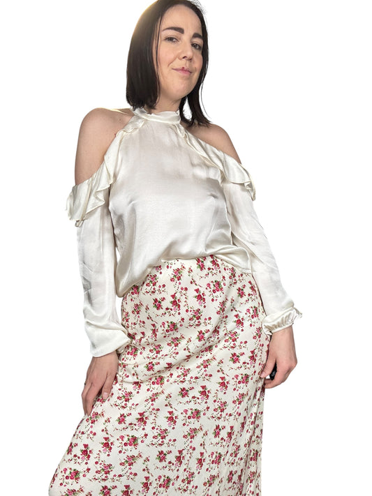 CAMICIA CUT OUT CON VOLANTS SUSY MIX