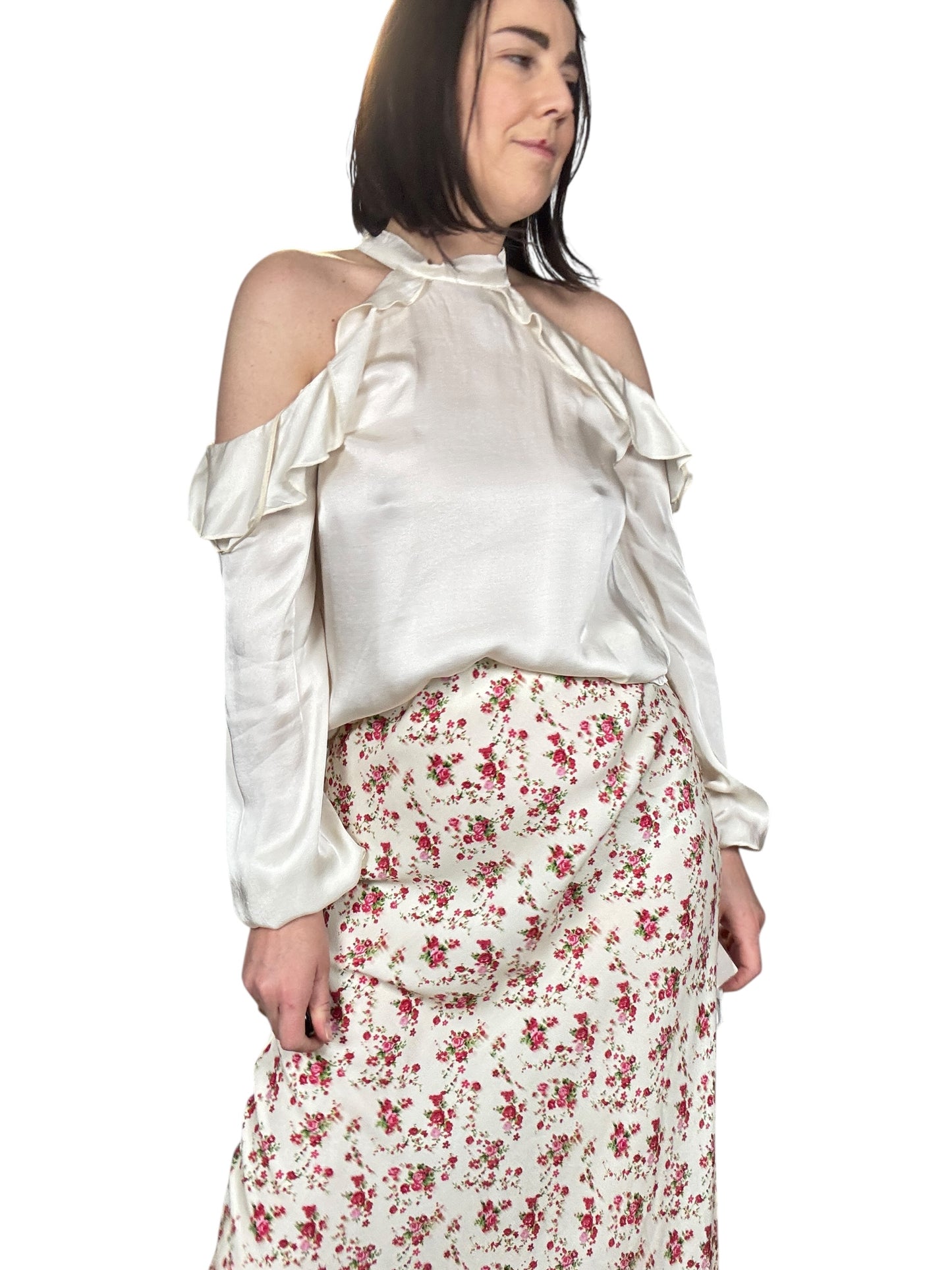 CAMICIA CUT OUT CON VOLANTS SUSY MIX