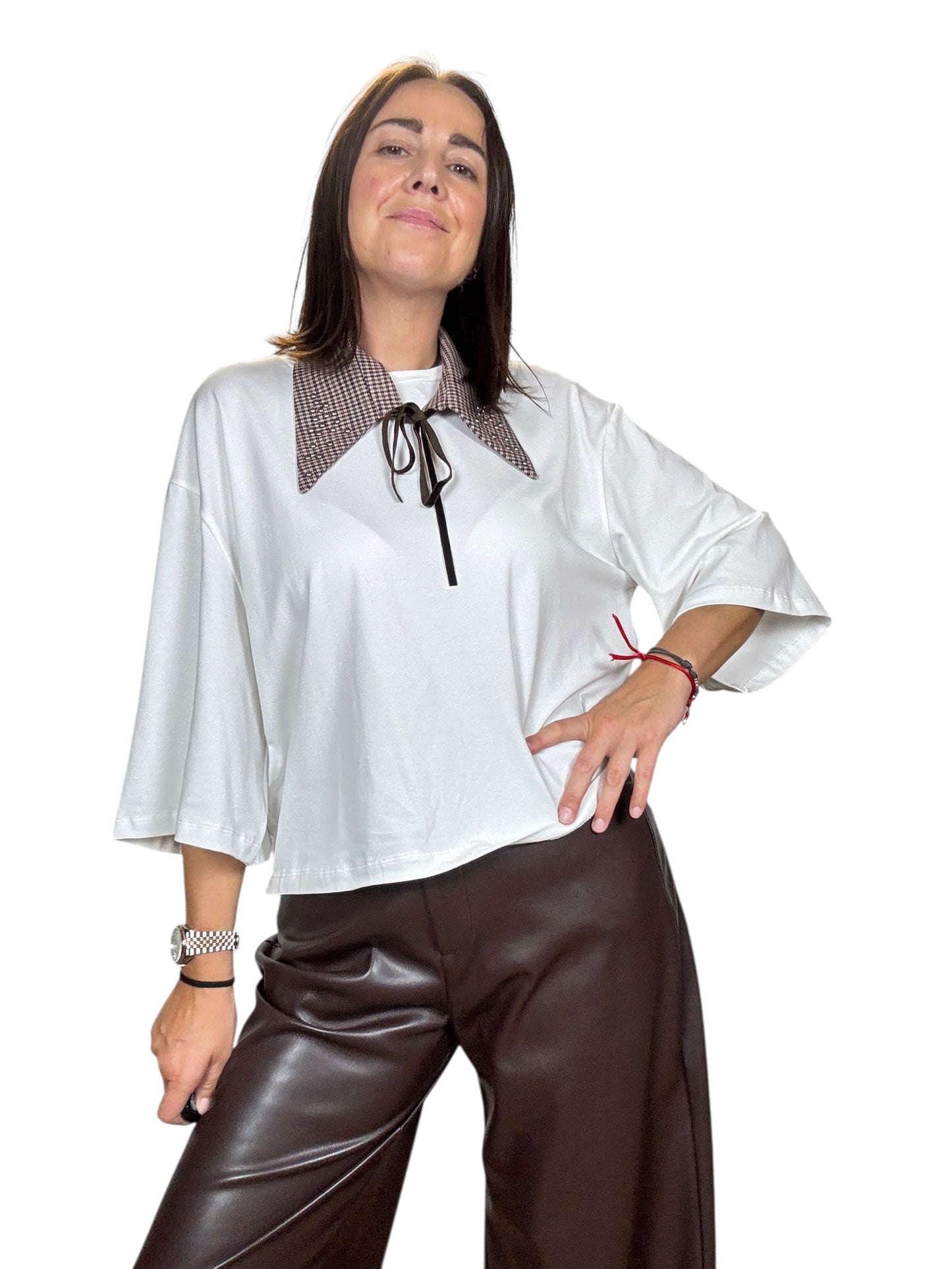 MAGLIETTA CON COLLETTO SUSY MIX
