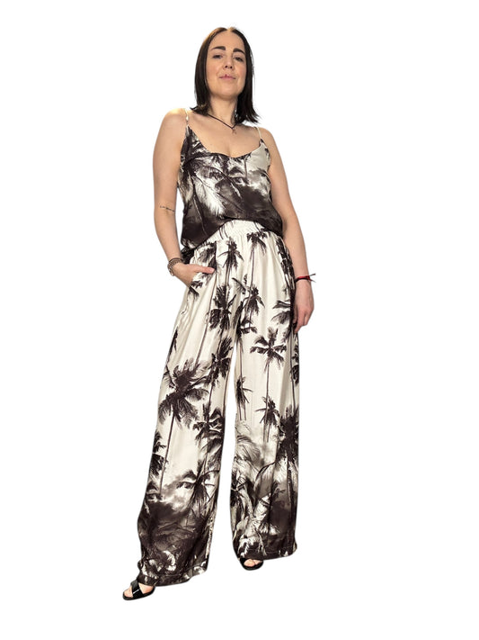PANTALONE STAMPA PALME VICOLO