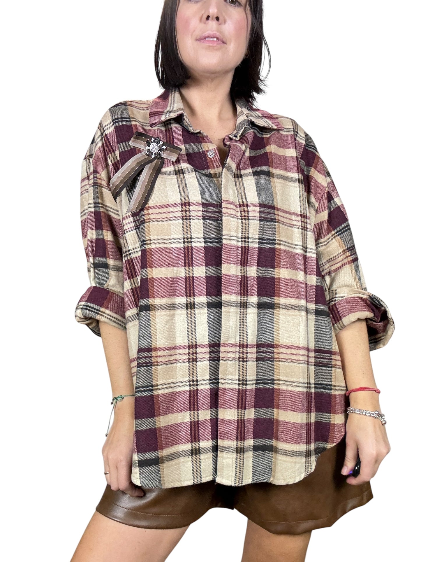 CAMICIA CHECK OVER SUSY MIX