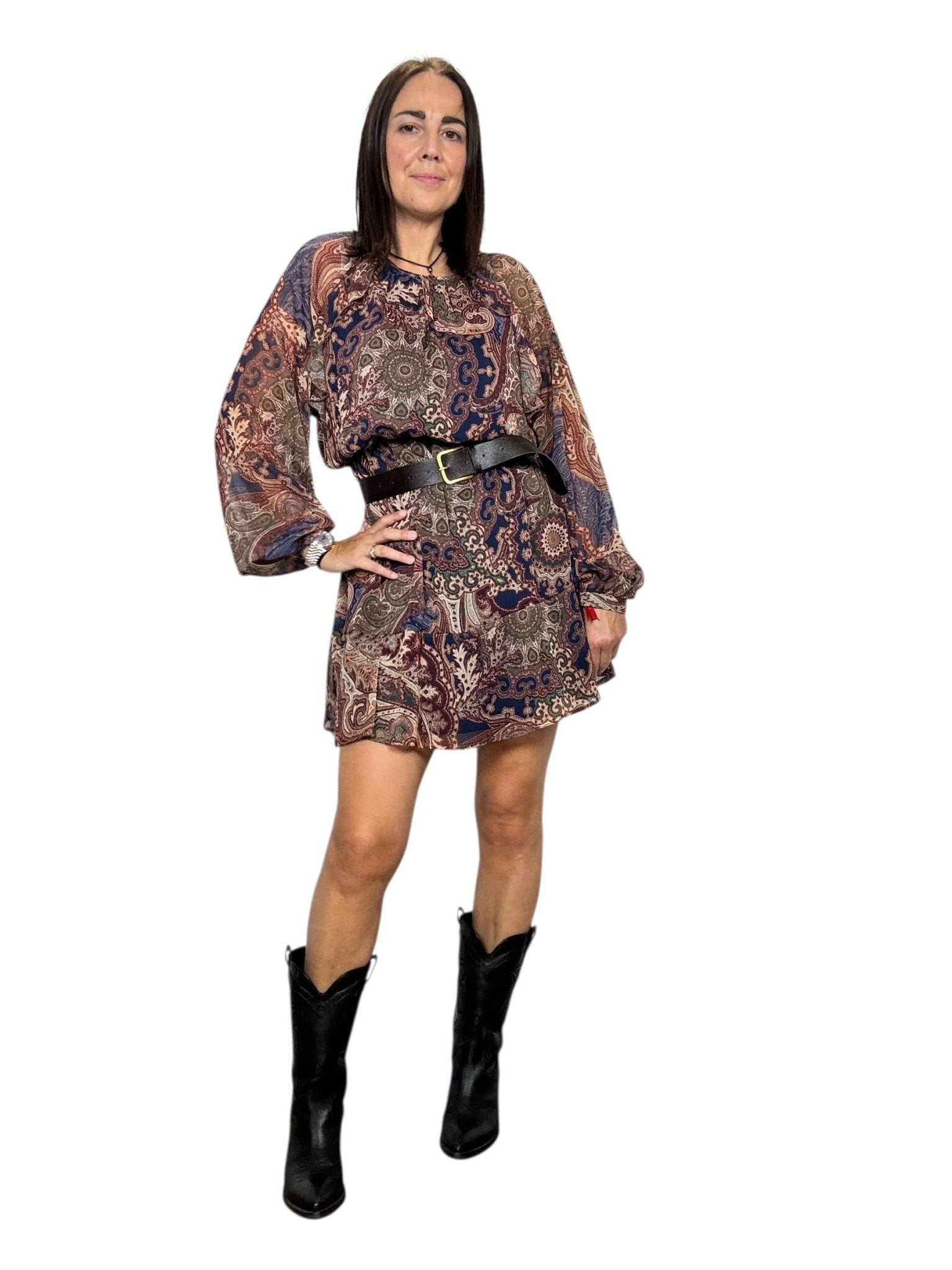 ABITO FANTASIA MULTICOLOR SUSY MIX - XE BLU ABBIGLIAMENTO