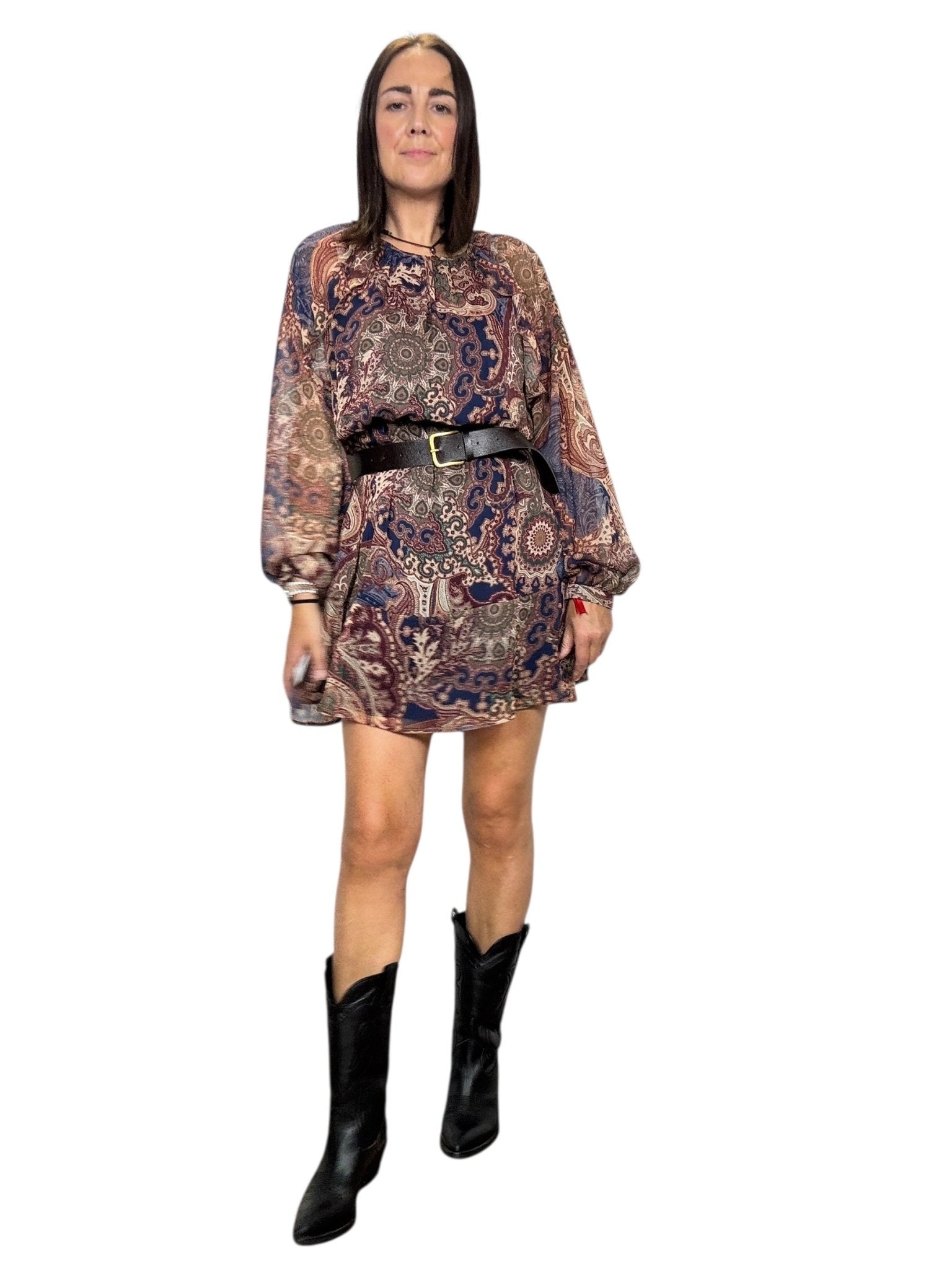 ABITO FANTASIA MULTICOLOR SUSY MIX - XE BLU ABBIGLIAMENTO