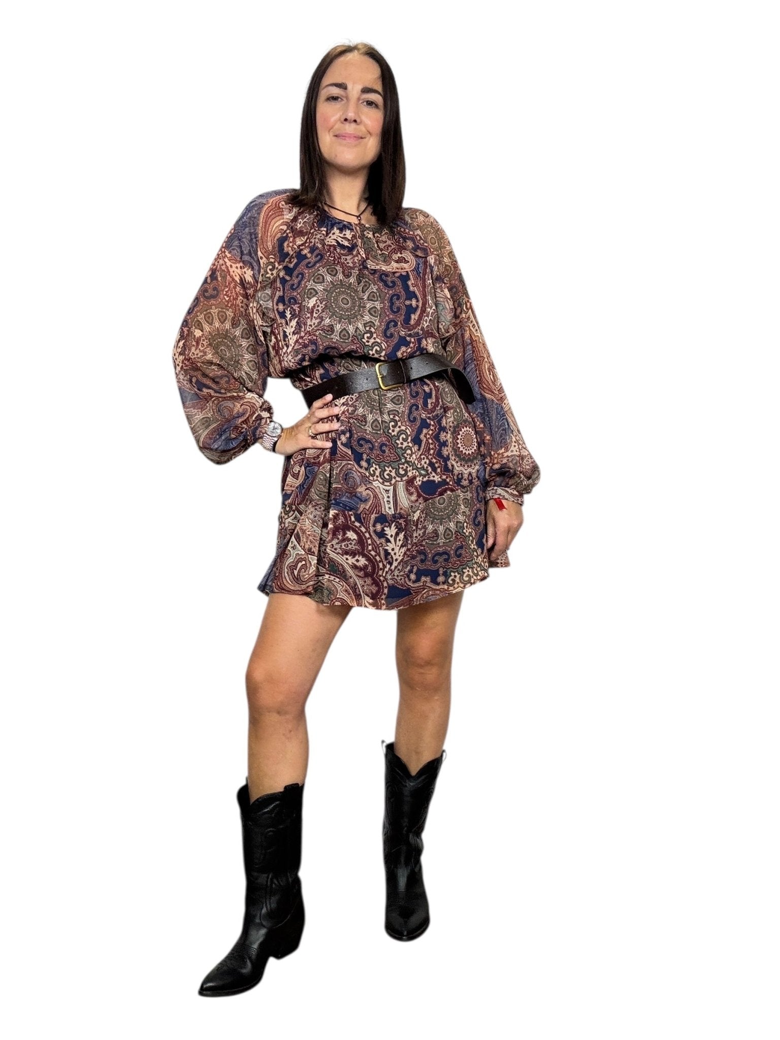 ABITO FANTASIA MULTICOLOR SUSY MIX - XE BLU ABBIGLIAMENTO