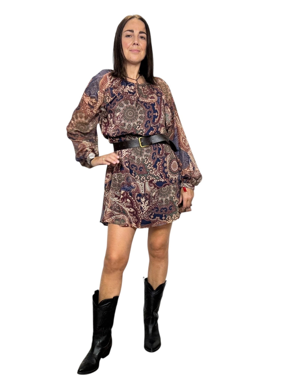 ABITO FANTASIA MULTICOLOR SUSY MIX - XE BLU ABBIGLIAMENTO