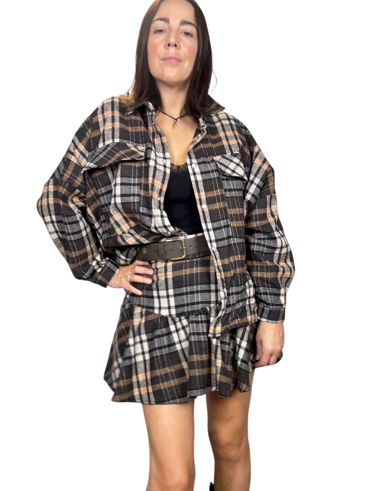 CAMICIA CHECK MARR-NERO DIXIE