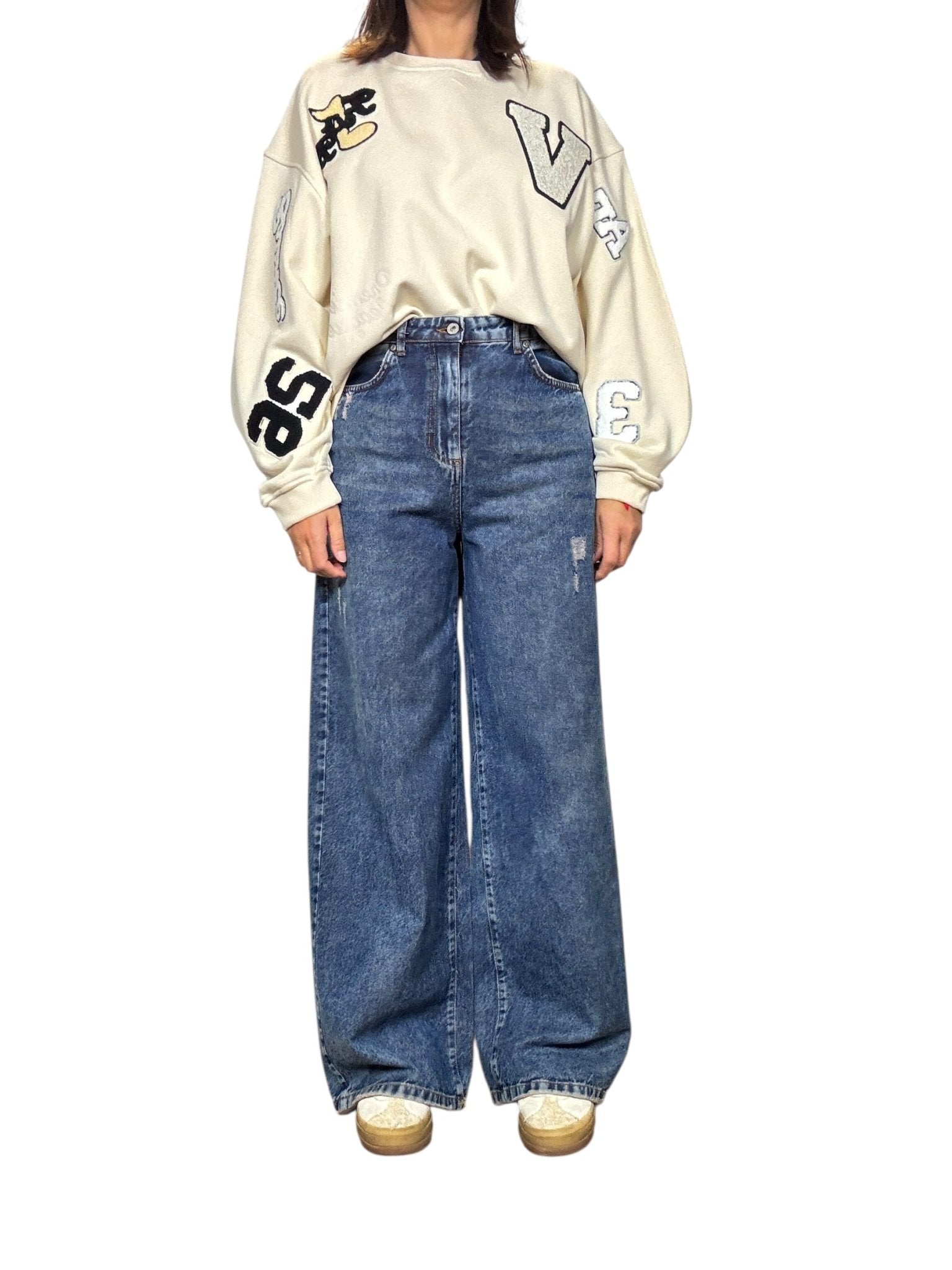 JEANS A PALAZZO DIXIE - XE BLU ABBIGLIAMENTO