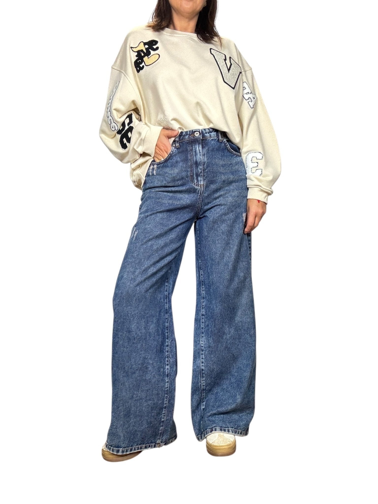 JEANS A PALAZZO DIXIE - XE BLU ABBIGLIAMENTO