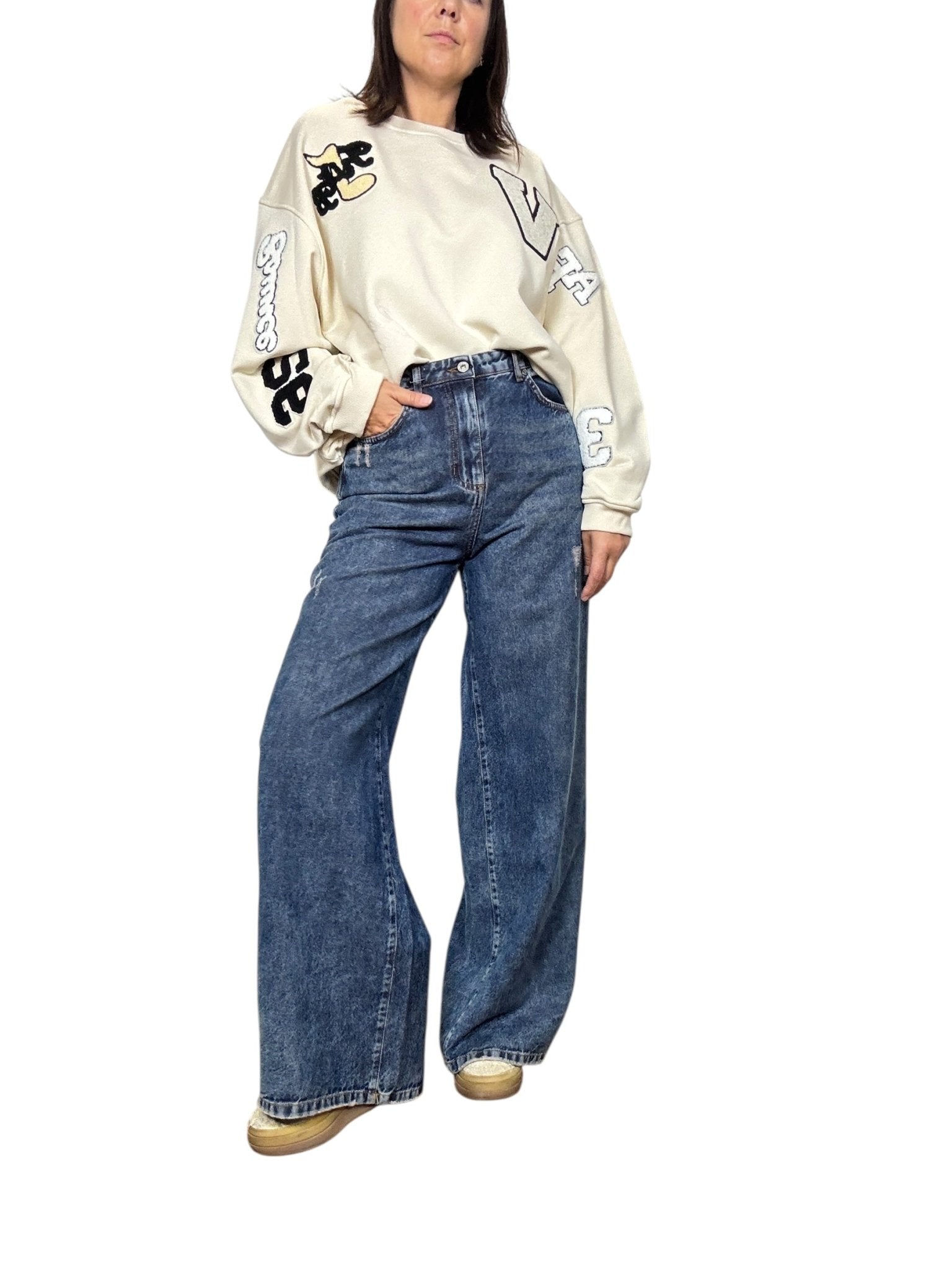 JEANS A PALAZZO DIXIE - XE BLU ABBIGLIAMENTO