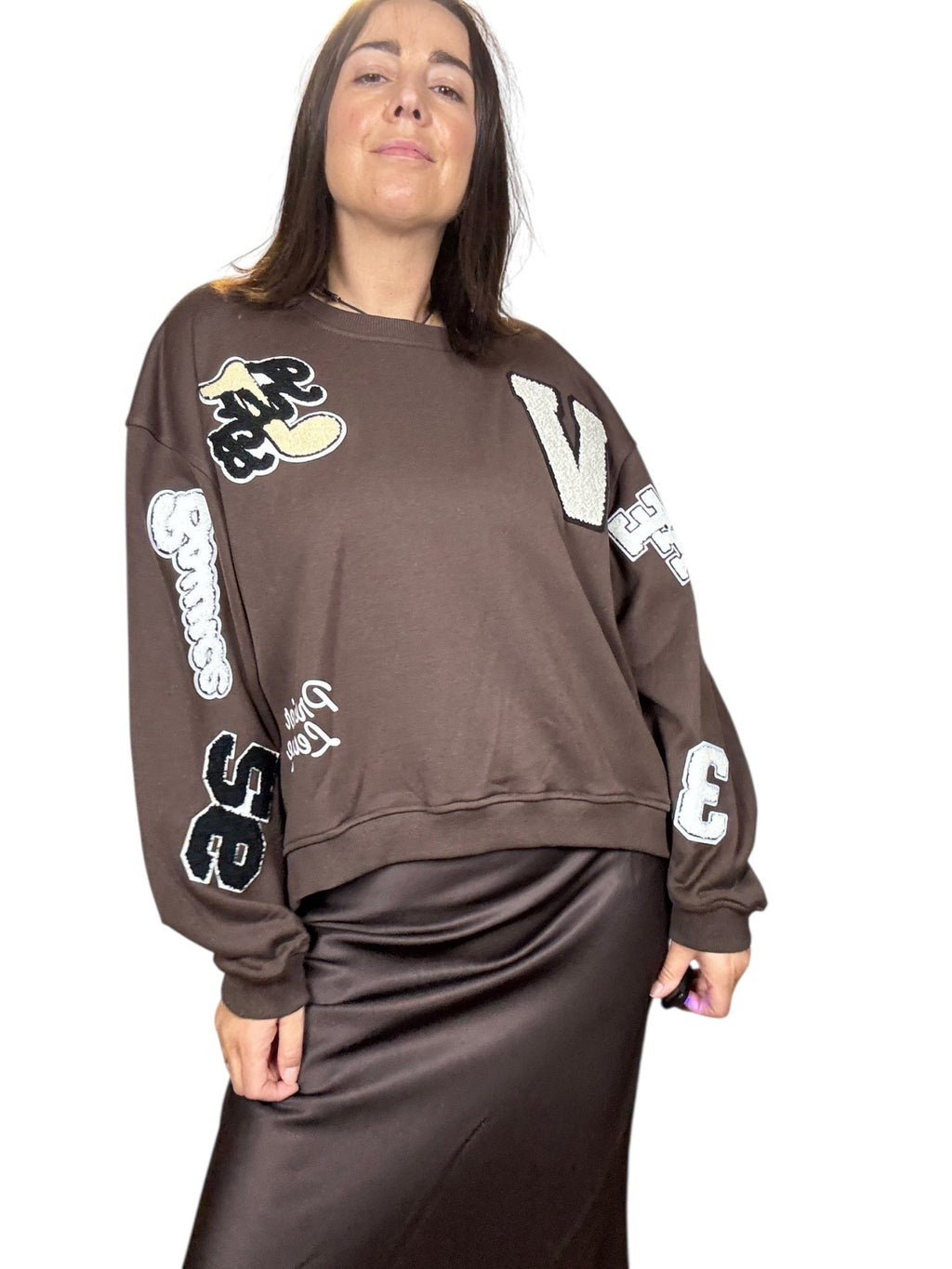 FELPA PATCH VICOLO - XE BLU ABBIGLIAMENTO