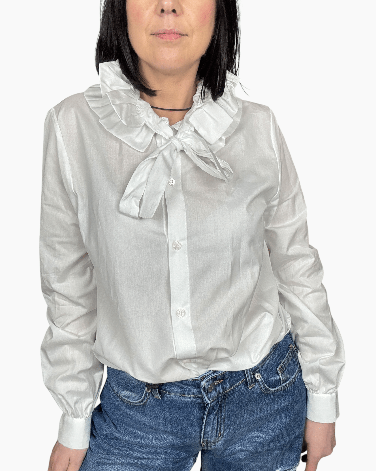 CAMICIA CON FIOCCO VICOLO - XE BLU ABBIGLIAMENTO