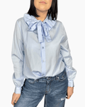 CAMICIA CON FIOCCO VICOLO - XE BLU ABBIGLIAMENTO