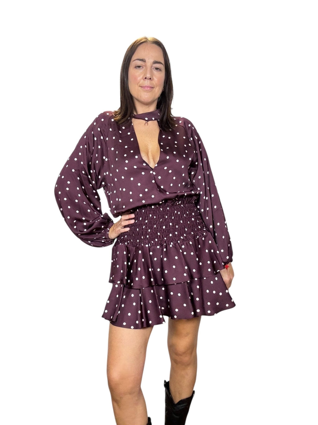 ABITO A POIS VICOLO - XE BLU ABBIGLIAMENTO