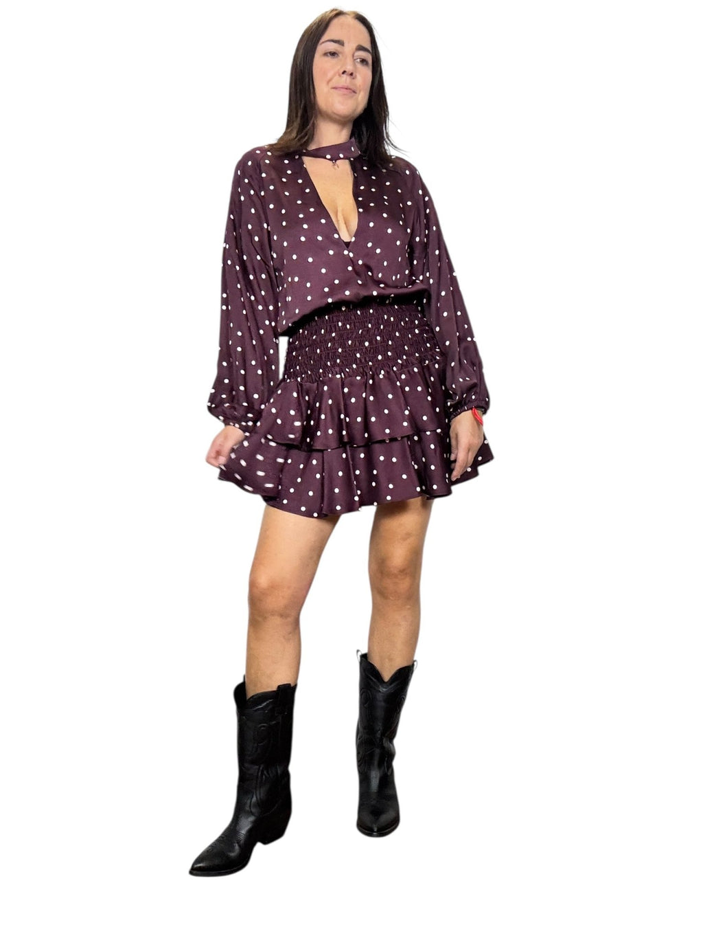 ABITO A POIS VICOLO - XE BLU ABBIGLIAMENTO