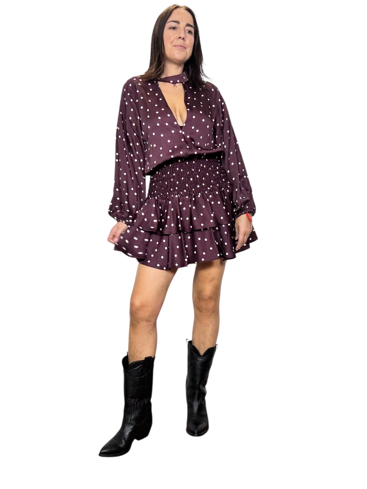 ABITO A POIS VICOLO - XE BLU ABBIGLIAMENTO