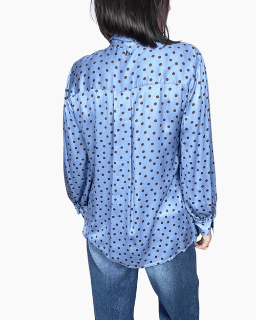 CAMICIA A POIS LUCIDA DIXIE - XE BLU ABBIGLIAMENTO