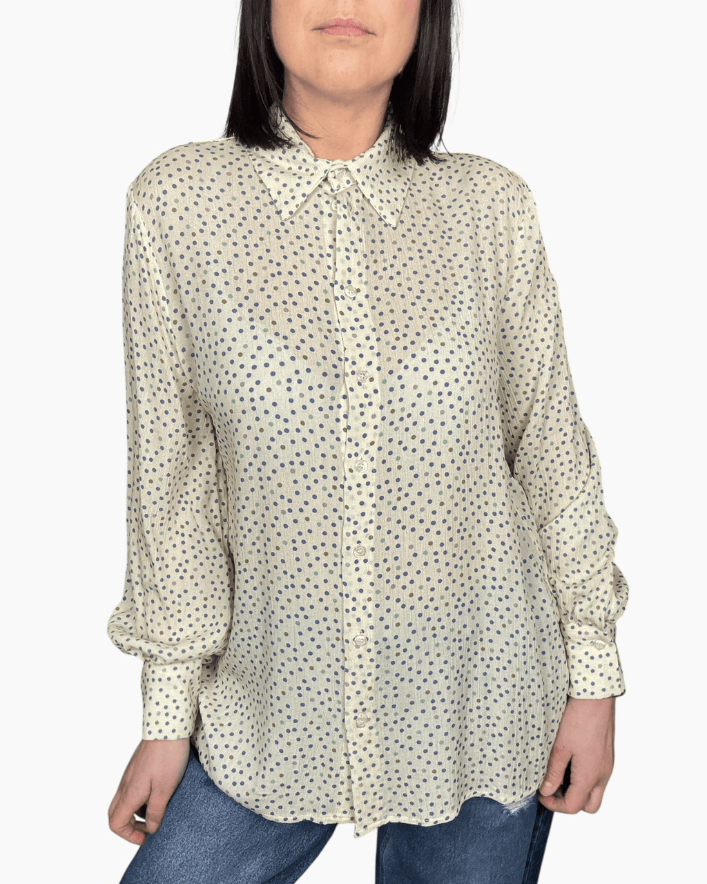 CAMICIA A POIS MULTICOLOR DIXIE - XE BLU ABBIGLIAMENTO