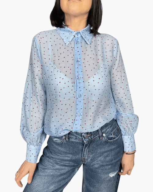 CAMICIA A POIS DIXIE - XE BLU ABBIGLIAMENTO
