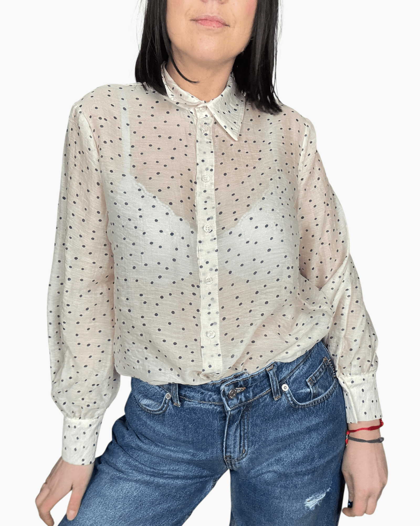 CAMICIA A POIS DIXIE - XE BLU ABBIGLIAMENTO