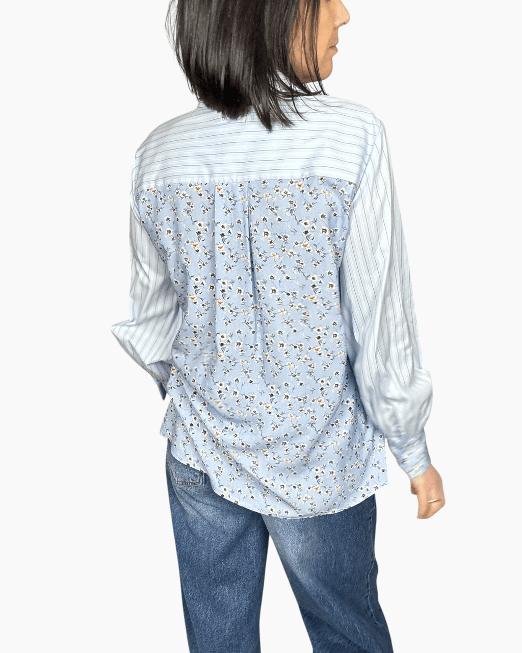 CAMICIA A FIORI DIXIE - XE BLU ABBIGLIAMENTO