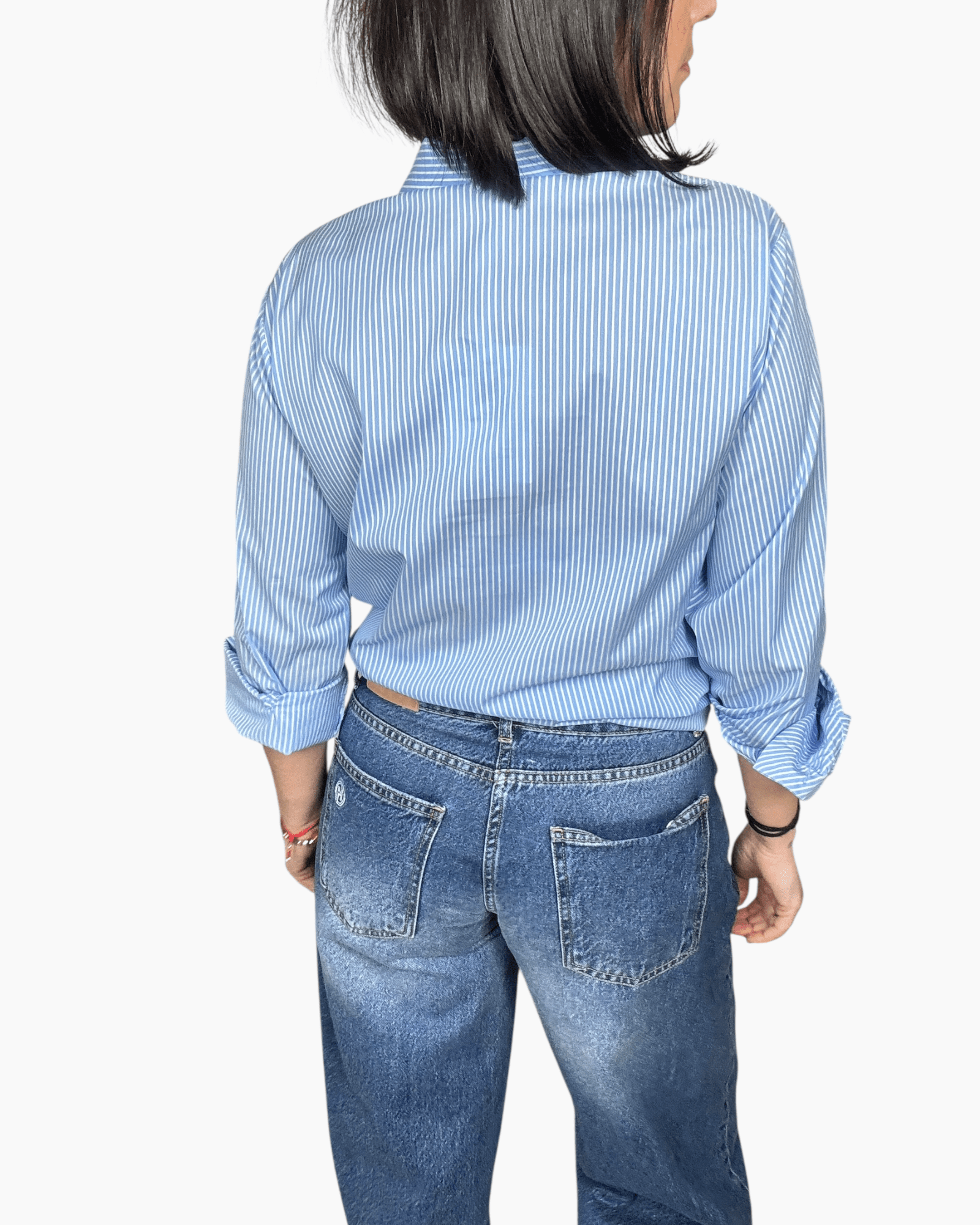 CAMICIA A RIGHE SUSY MIX - XE BLU ABBIGLIAMENTO