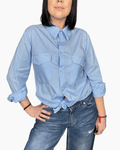 CAMICIA A RIGHE SUSY MIX - XE BLU ABBIGLIAMENTO