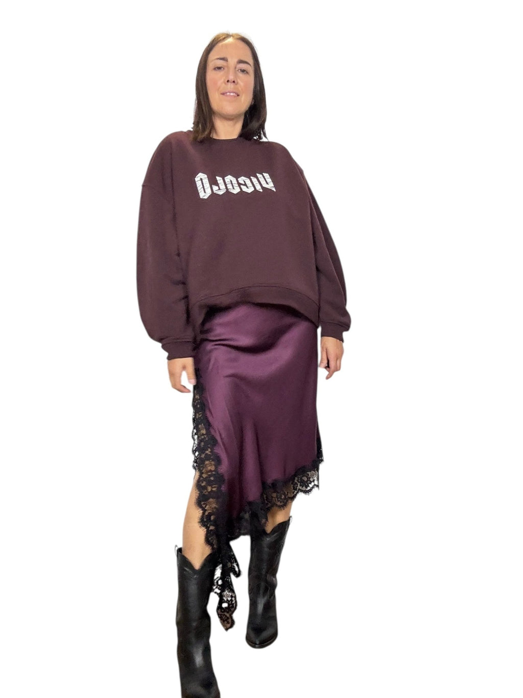 FELPA LOGO VICOLO - XE BLU ABBIGLIAMENTO