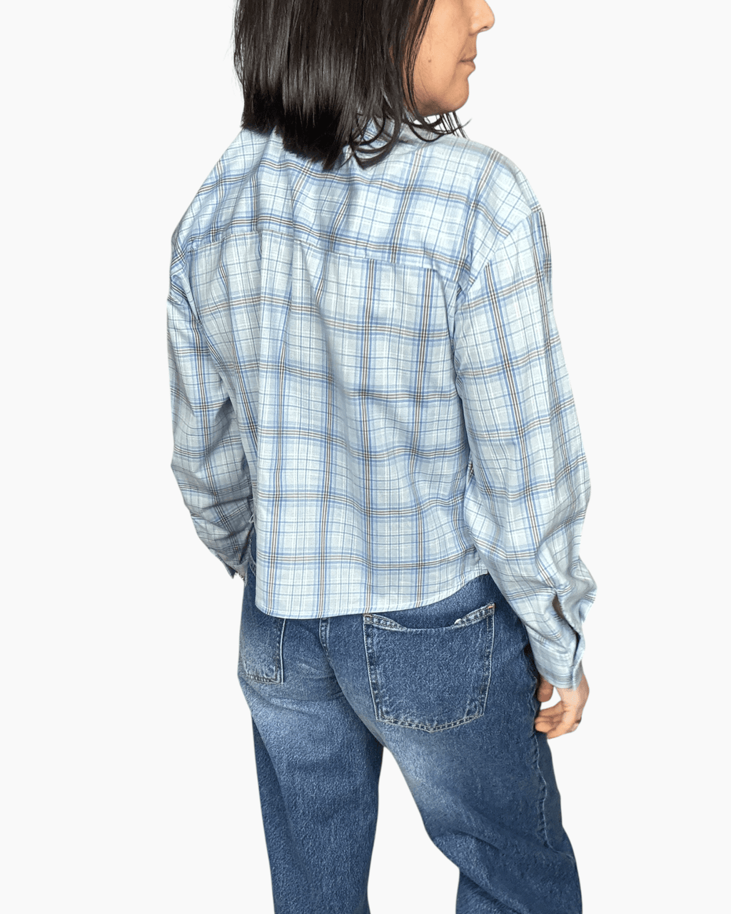 CAMICIA CHECK CON PIZZO DIXIE - XE BLU ABBIGLIAMENTO